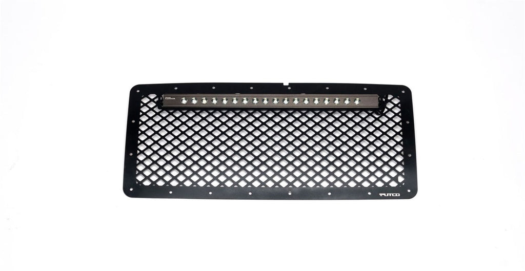 Designer FX Grilles-Jeep Wrangler - Stainless Steel Black Grille w/ 20" Luminix Light Bar