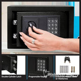 Digital Safe-Electronic Steel Safe with Keypad, 2 Manual Override Keys-Protect Money, Jewelry, Passports-For Home, Business or Travel by Stalwart