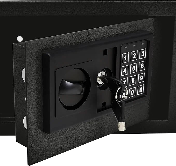 Digital Safe-Electronic Steel Safe with Keypad, 2 Manual Override Keys-Protect Money, Jewelry, Passports-For Home, Business or Travel by Stalwart