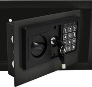 Digital Safe-Electronic Steel Safe with Keypad, 2 Manual Override Keys-Protect Money, Jewelry, Passports-For Home, Business or Travel by Stalwart
