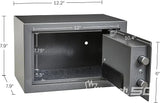 STALWART ELECTRONIC DIGITAL STEEL SAFE BOX WITH LED KEYPAD-COLOR GREY