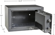 STALWART ELECTRONIC DIGITAL STEEL SAFE BOX WITH LED KEYPAD-COLOR GREY
