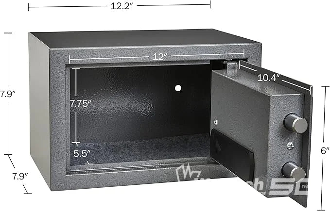 STALWART ELECTRONIC DIGITAL STEEL SAFE BOX WITH LED KEYPAD-COLOR GREY