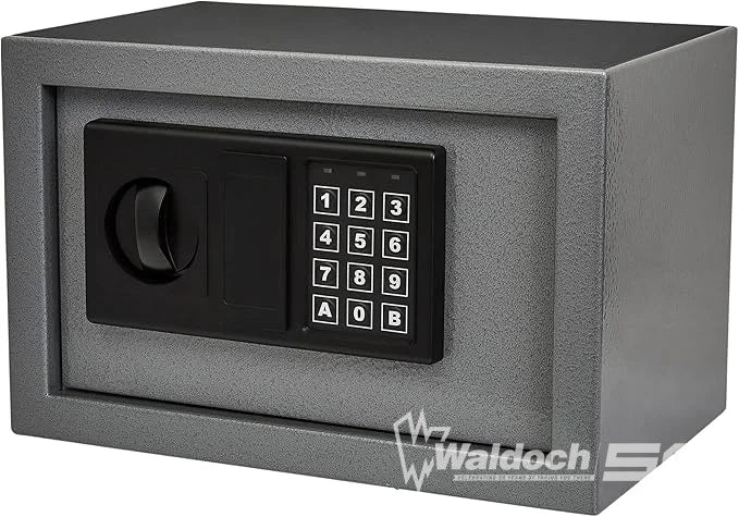STALWART ELECTRONIC DIGITAL STEEL SAFE BOX WITH LED KEYPAD-COLOR GREY