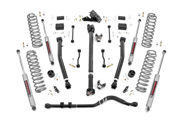 3.5 Inch Lift Kit | Adj Lower | FR D/S | Jeep Wrangler Unlimited 4WD (18-23)