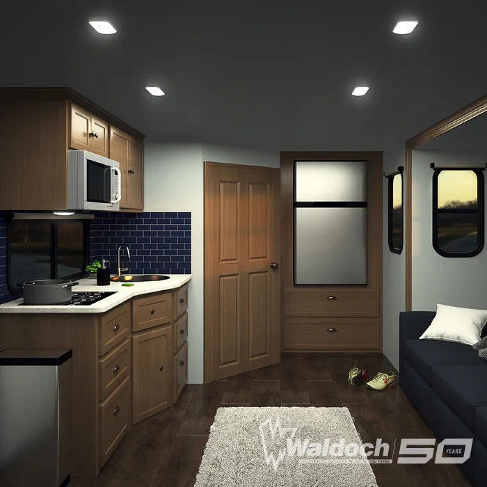 RADIANCE X2 LED OVERHEAD LIGHT - 8" X 3.5" - UNSWITCHED - 6000K BRIGHT WHITE