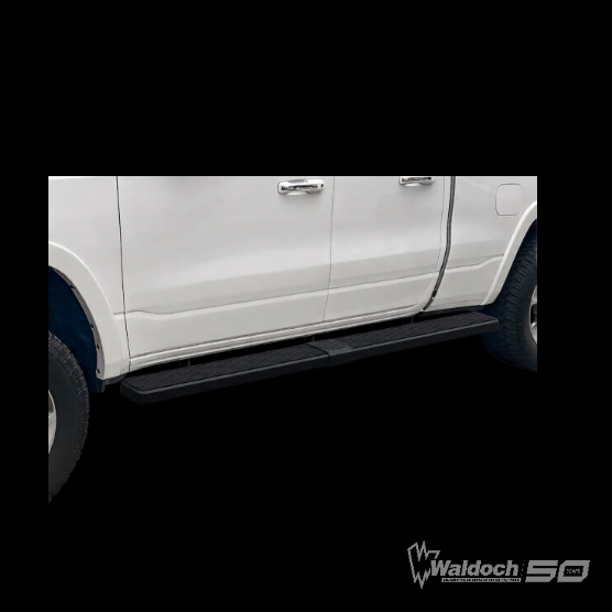 Waldoch 5" Black Stainless Steel Wheel To Wheel Steps, Textured For Grip