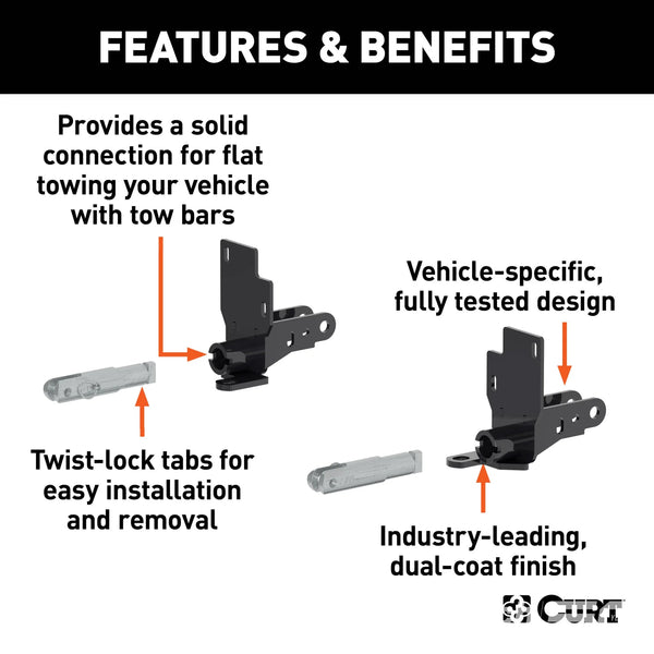 Custom Tow Bar Base Plate, Select Chevrolet Colorado, GMC Canyon