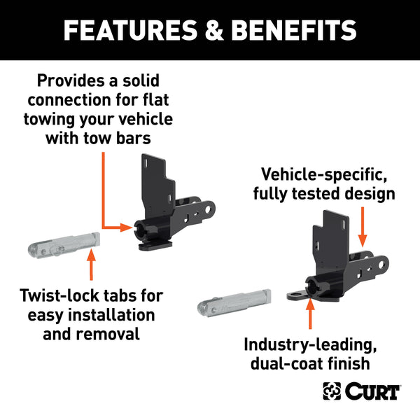 Custom Tow Bar Base Plate, Select Chevrolet Colorado, GMC Canyon