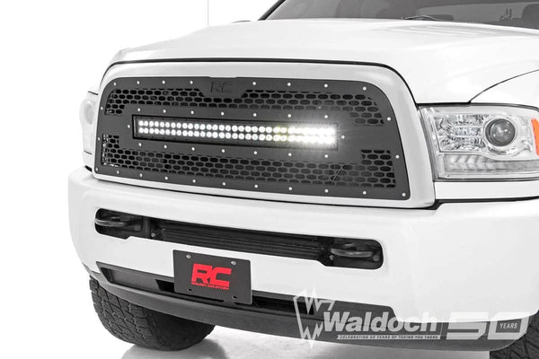 Mesh Grille | 30" Dual Row LED | Black | Ram 2500/3500 2WD/4WD (2013-2018)
