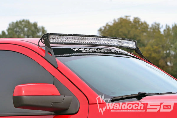 LED Light Mount | Upper Windshield | 54" Curved | Chevy/GMC 2500HD/3500HD (15-19)