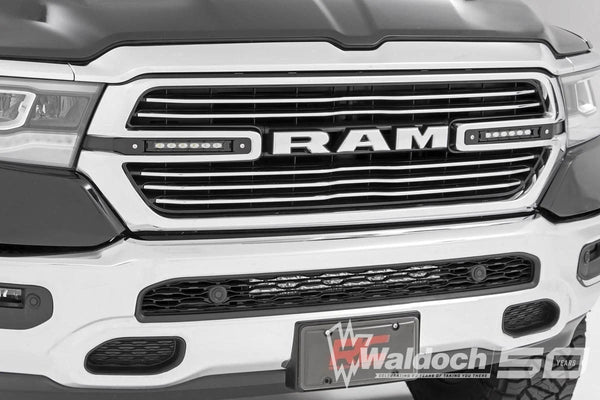Dual 6in LED Grille Kit | Black Slimline | Ram 1500 2WD/4WD (2019-2024)