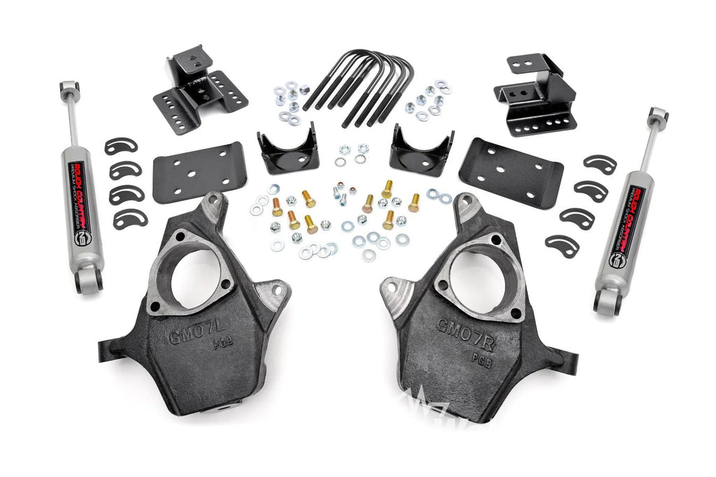 Lowering Kit | 2 Inch FR | 4 Inch RR | Chevy/GMC 1500 (99-06 & Classic)