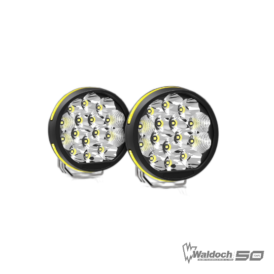 9 INCH AMBER LIGHT SPOT / FLOOD LED CIRCLE LIGHT - JDS-VW0185