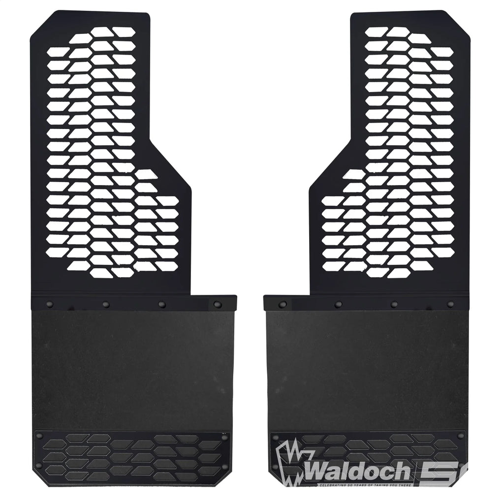 Mud Skins - High-Density Polyethylene (Featuring Hex Shield Pattern)-Ford Super Duty - (Fits Front or Rear) - Set of 2 (Does not fit rear for Dually models).
