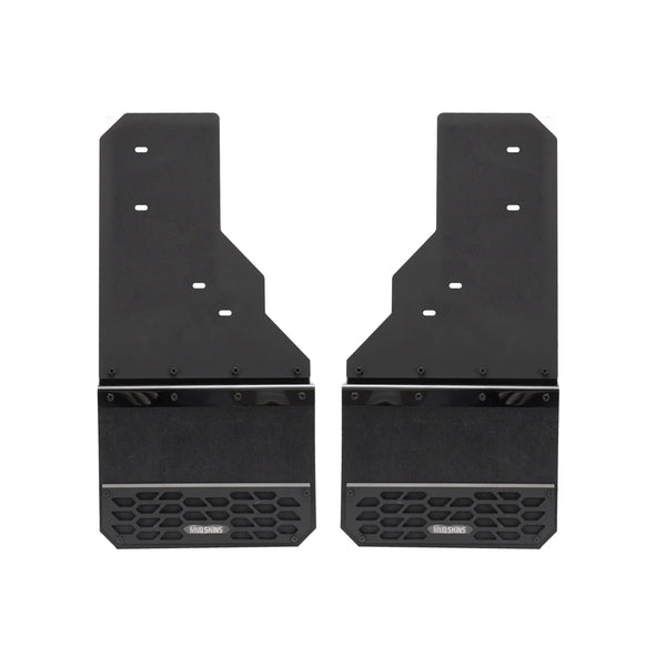 PUTCO SOLID BLACK MUD SKINS - REAR PAIR - FITS DODGE RAM TRUCK 2500 3500 2010-2023 (FITS SINGLE REAR WHEELS)