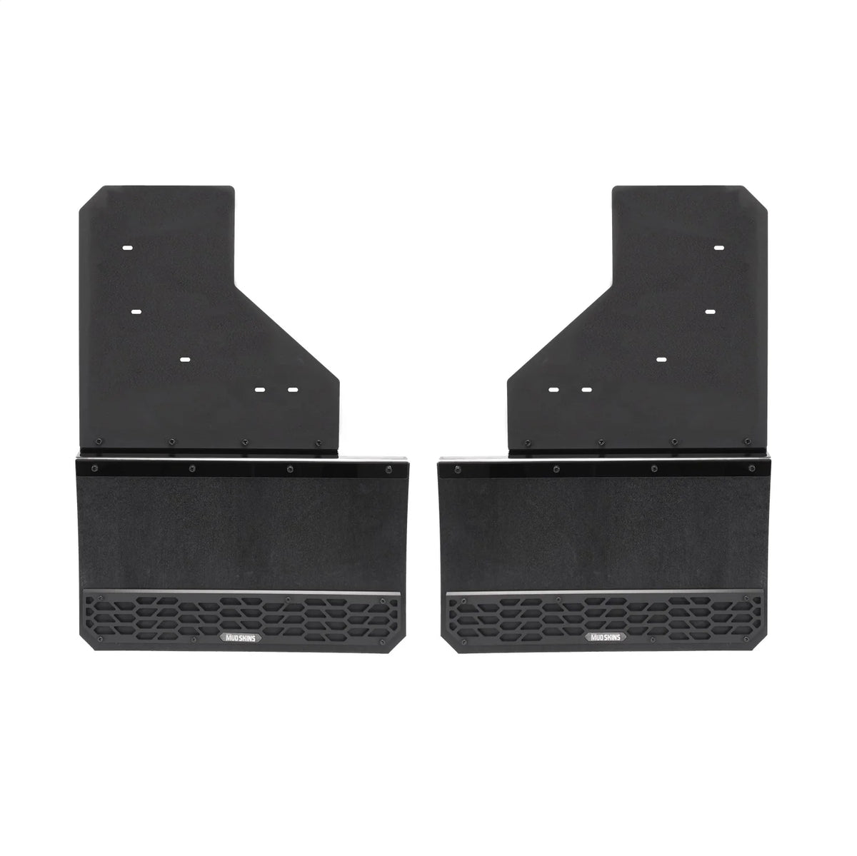 PUTCO SOLID BLACK MUD SKINS - REAR PAIR - FITS DODGE RAM TRUCK 2500 3500 2010-2023 (FITS SINGLE REAR WHEELS)