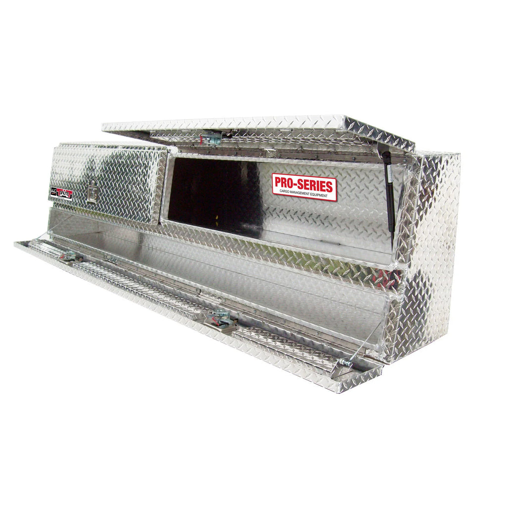 Brute Contractor TopSider Tool Box-Contractor TopSider 88in w/ Doors Overall Dims: 88x13.5x21 In.; Approx. Cu Ft: 14.4 In.