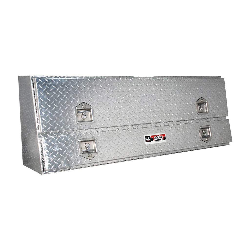Brute Contractor TopSider Tool Box-Contractor TopSider 96in w/ Doors Overall Dims: 96x13.5x21 In.; Approx. Cu Ft: 15.8 In.