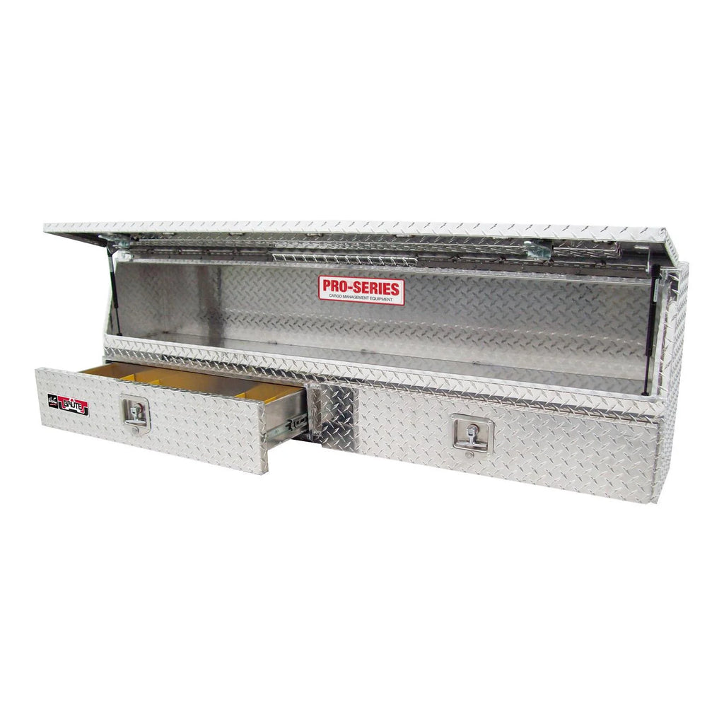 Brute Contractor TopSider Tool Box-Contractor TopSider 96in w/ Drawers & Doors Overall Dims: 96x13.5x21 In.; Approx. Cu Ft: 15.8 In.