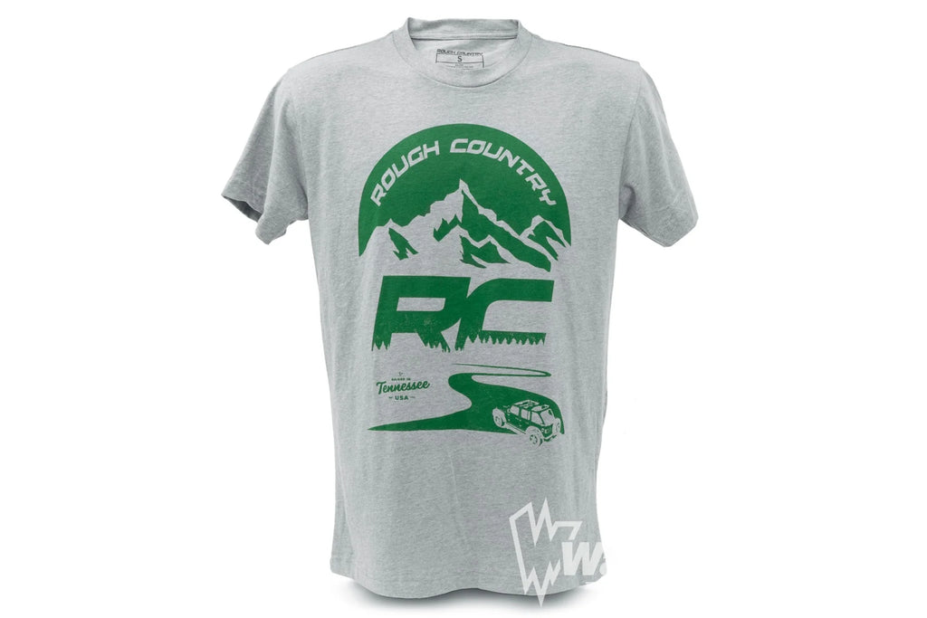 Rough Country T-Shirt | RC Mountains | HEATHER GRAY | XL