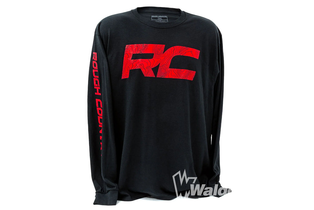 Rough Country Long Sleeve | RC Tread Sleeve | Black|3XL