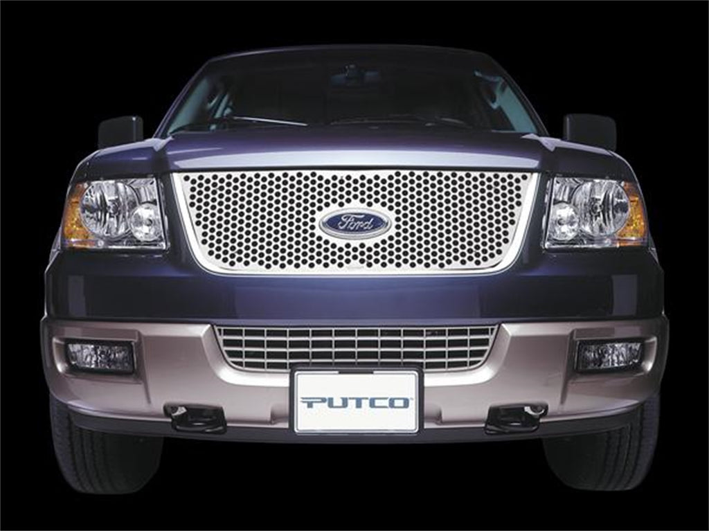 Punch Stainless Steel Grilles-Ford F-150 (Bar Grille) w/ logo cutout