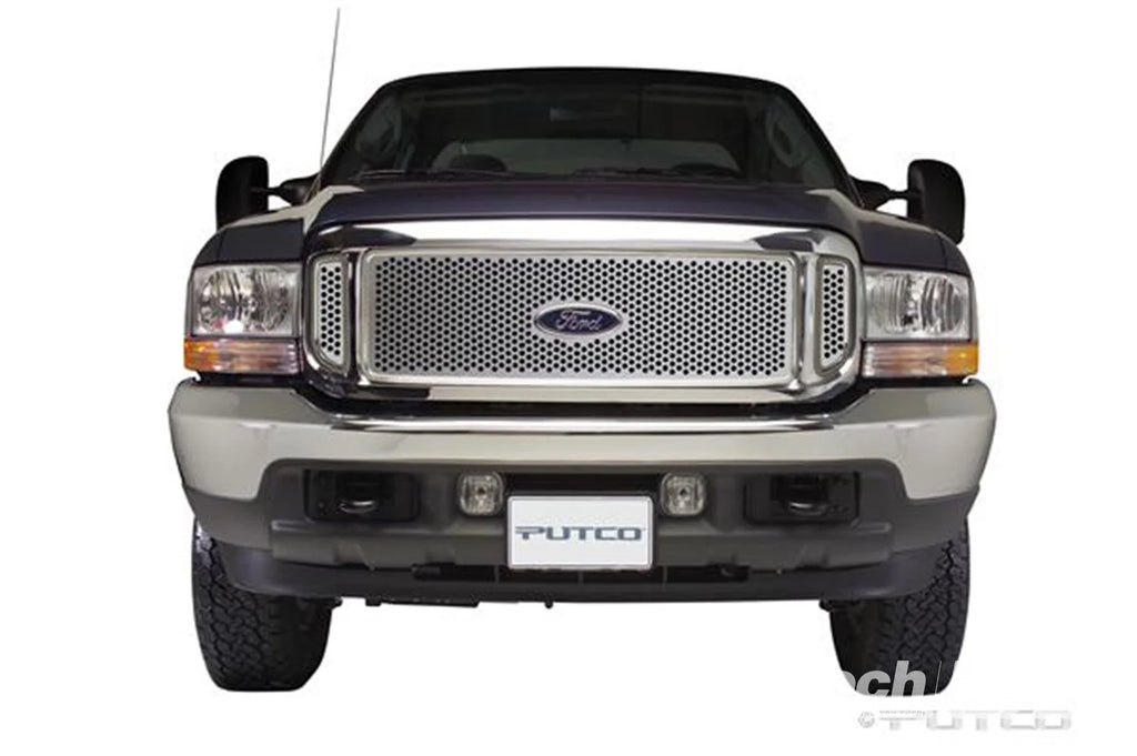 Punch Stainless Steel Grilles-Ford Super Duty w/ logo cutout (does not include side vents)