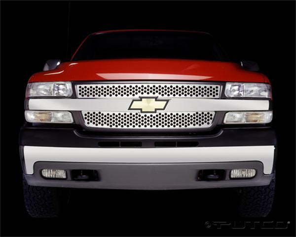 Punch Stainless Steel Grilles-Chevrolet Silverado HD