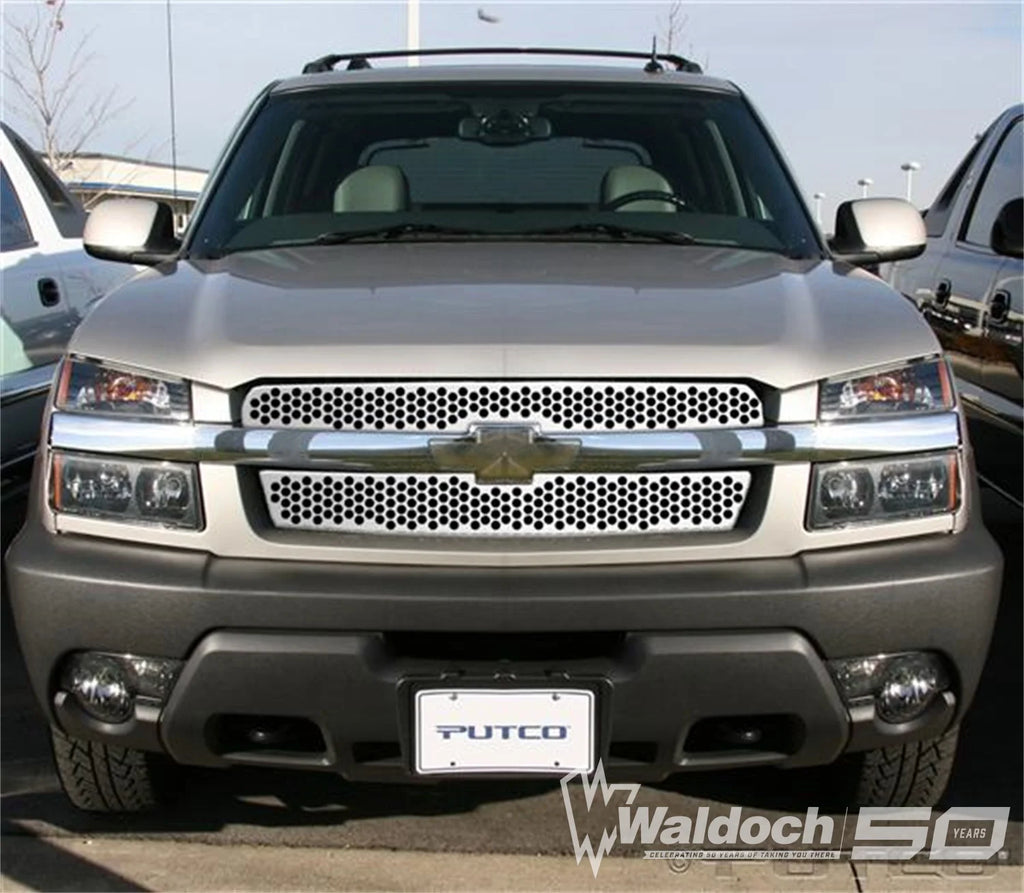 Punch Stainless Steel Grilles-Chevrolet Avalanche w/Body Cladding
