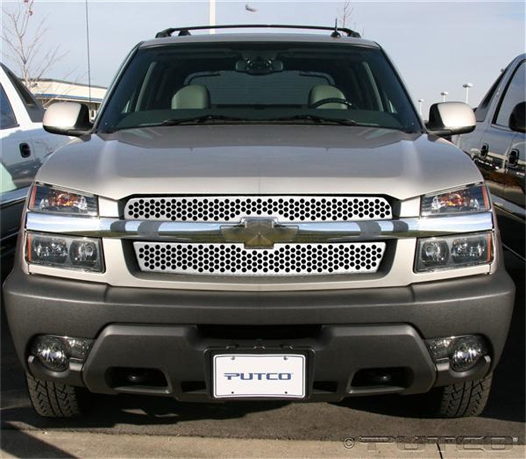 Punch Stainless Steel Grilles-Chevrolet Avalanche w/Body Cladding