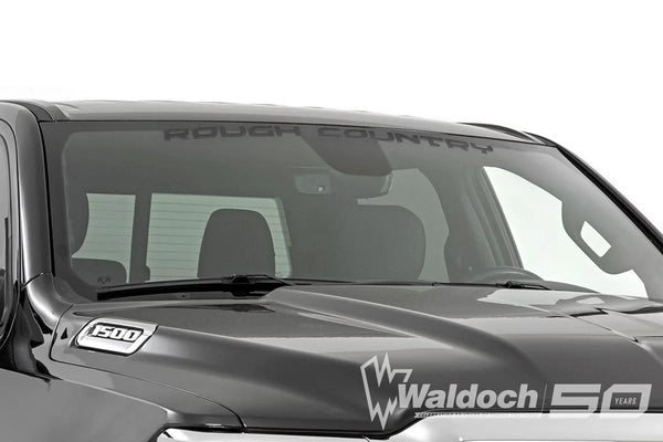 Rough Country Decal | 3.6 Inch x 35 Inch | Gloss Black