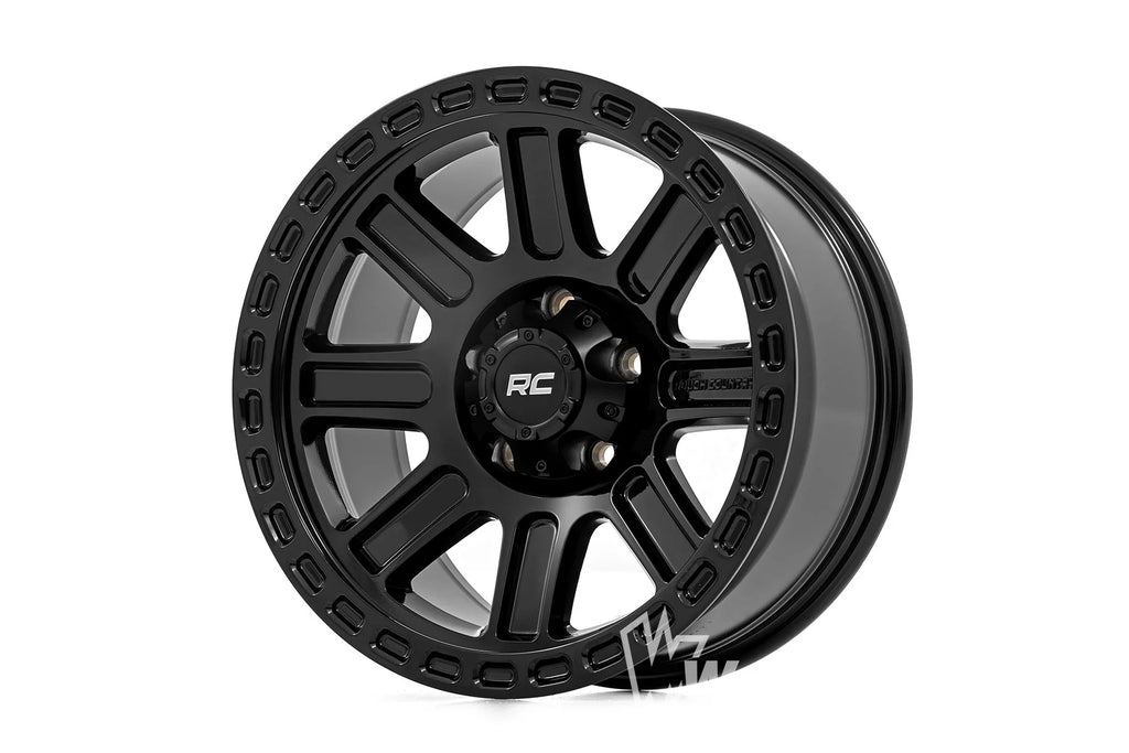 Rough Country 84 Series Wheel | Gloss Black | 17x8.5 | 6x5.5 | +25mm