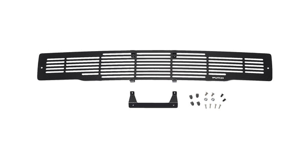 Bumper Grille Inserts-Ford F-150 - Stainless Steel Black Bar Design