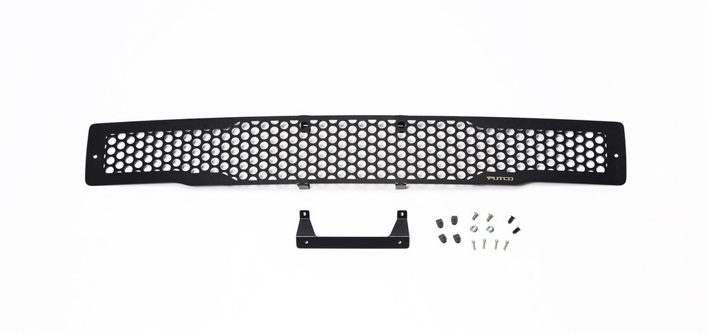 Bumper Grille Inserts-Ford F-150 - Stainless Steel Black Punch Design