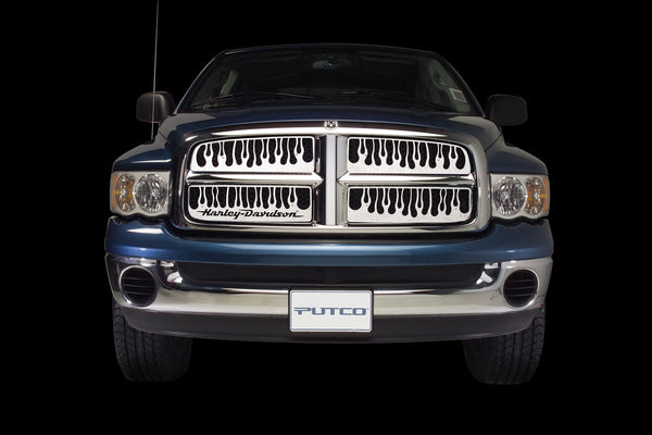 Flaming Inferno Stainless Steel Grilles-Chevrolet Silverado LD