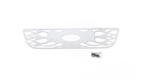 Flaming Inferno Stainless Steel Grilles-Ford F-150 (Honeycomb Grille) w/ logo cutout