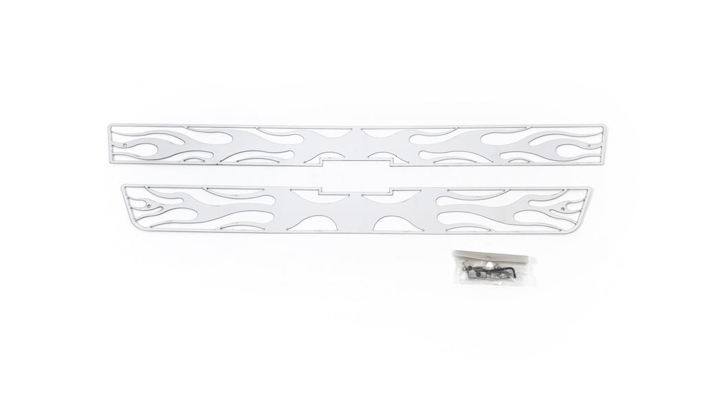 Flaming Inferno Stainless Steel Grilles-Chevrolet Silverado HD