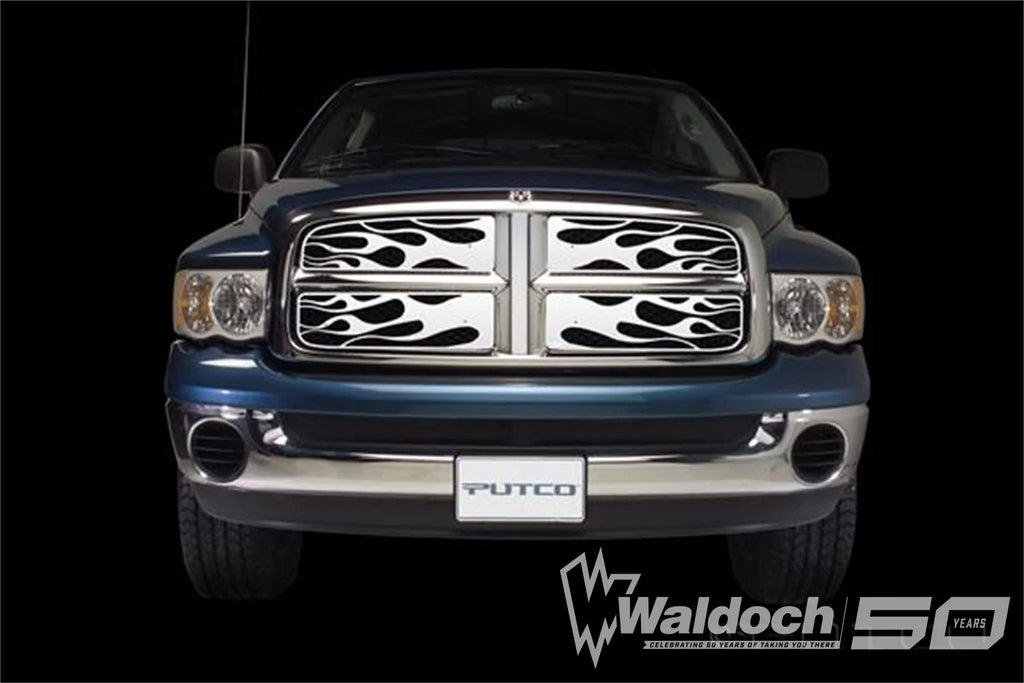 Flaming Inferno Stainless Steel Grilles-RAM 1500 Flaming Inferno Stainless Steel Grilles-RAM 2500/3500
