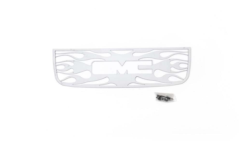 Flaming Inferno Stainless Steel Grilles-GMC Envoy w/ logo cutout