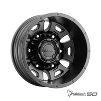 FORD TRANSIT SATIN ALL BLACK 16X6 +84 OFFSET - DUALLY REAR WHEEL - 003-6668RSB