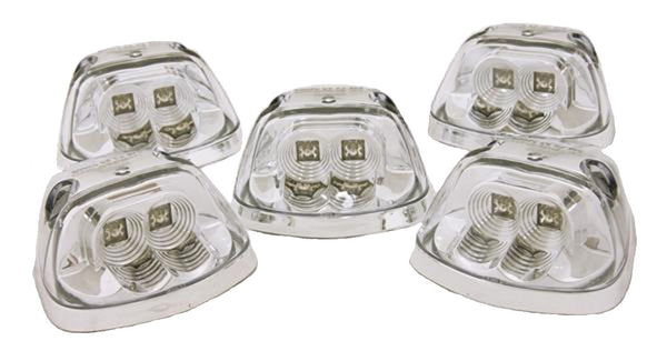 LED Roof Lamps (Replacement)-RAM - Clear - 5pc kit (Amber LEDs)