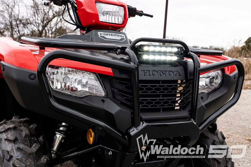 LED Light Kit | Bumper Mount | 6" Black Slimline Pair | Honda Foreman 500