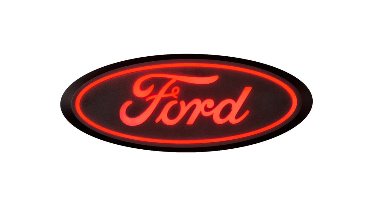 Luminix Ford LED Tailgate Emblems-Ford F-150 Rear Emblem (Does not fit Platinum or Limited) Luminix Ford LED Tailgate Emblems-Ford Super Duty Rear Emblem
