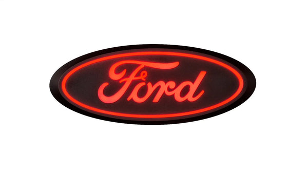 Luminix Ford LED Tailgate Emblems-Ford F-150 Rear Emblem (Does not fit Platinum or Limited) Luminix Ford LED Tailgate Emblems-Ford Super Duty Rear Emblem