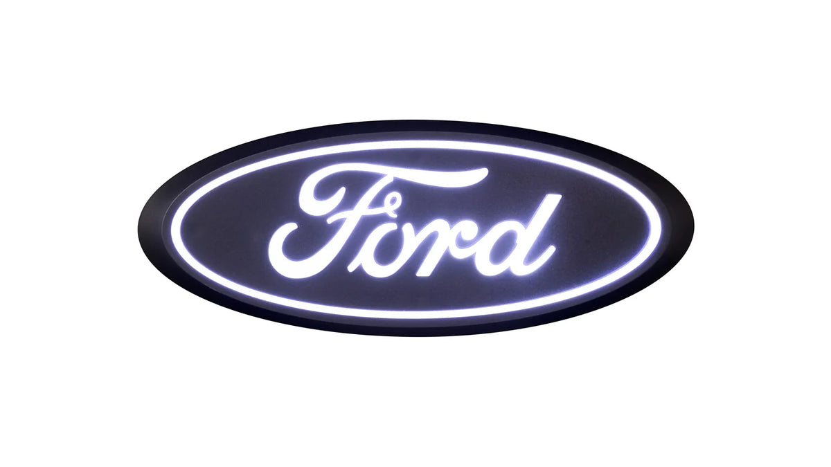 Luminix Ford Led Grille Emblems-Ford Super Duty Front Emblem - Without camera cutout