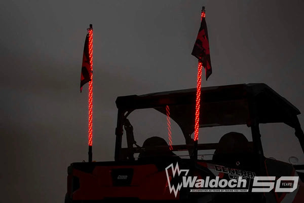 Multi-Color LED | Whip | 4' Long | Pair