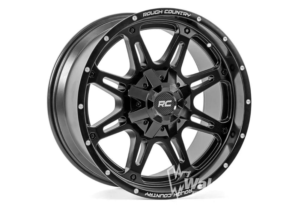 Rough Country 94 Series Wheel | One-Piece | Matte Black | 20x10 | 8x170 | -18mm