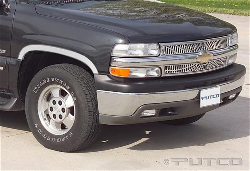 Stainless Steel Fender Trim-Chevrolet CK / Silverado (includes Sportside) - Half W/O Flares Stainless Steel Fender Trim-Chevrolet Suburban - Half W/O Flares Stainless Steel Fender Trim-Chevrolet Tahoe