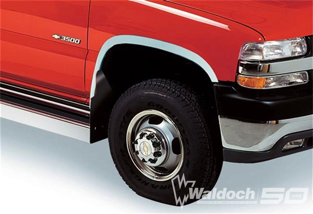 Stainless Steel Fender Trim-Chevrolet CK / Silverado Dually Box - Full Stainless Steel Fender Trim-GMC CK / Sierra Dually Box - Full